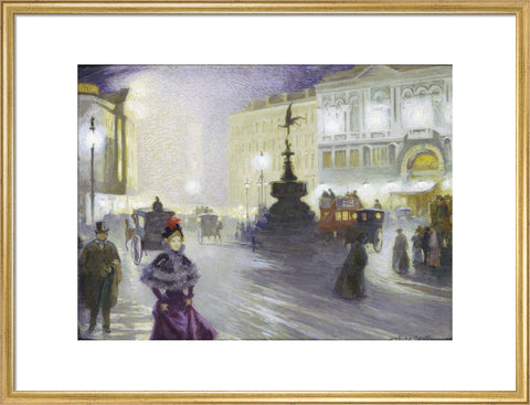 Piccadilly Circus at Night 1893
