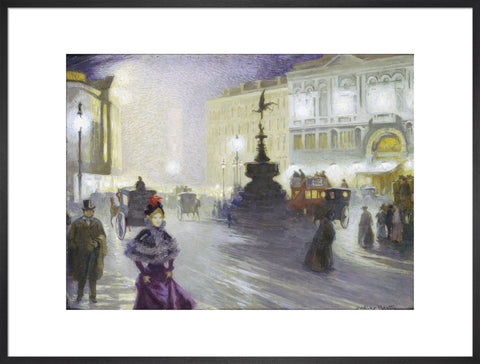 Piccadilly Circus at Night 1893