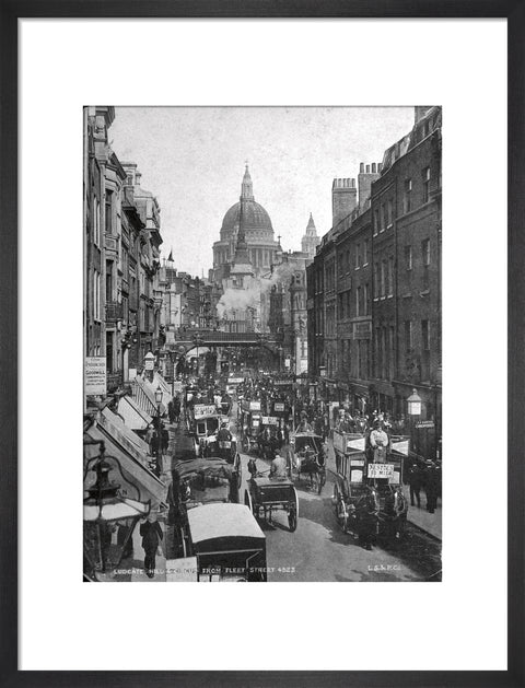 Ludgate Hill and Circus from Fleet Street 19th century
