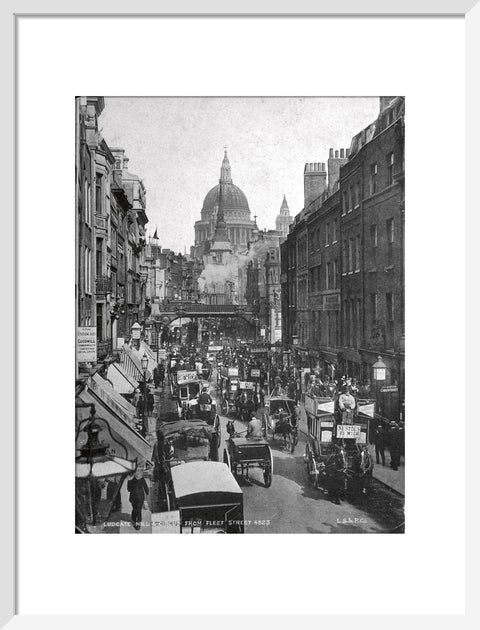 Ludgate Hill and Circus from Fleet Street 19th century