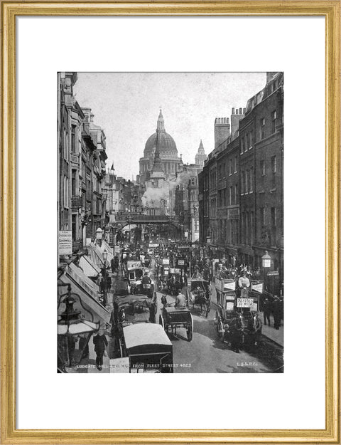 Ludgate Hill and Circus from Fleet Street 19th century