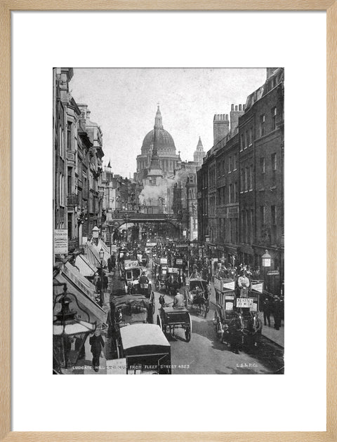 Ludgate Hill and Circus from Fleet Street 19th century