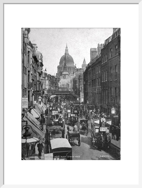 Ludgate Hill and Circus from Fleet Street 19th century