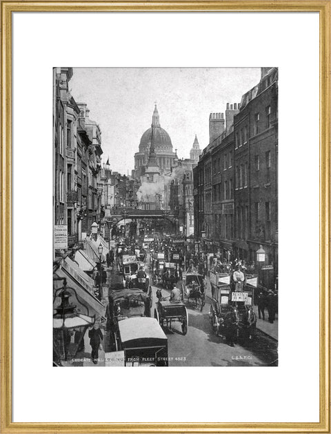 Ludgate Hill and Circus from Fleet Street 19th century