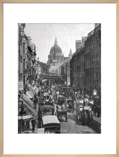 Ludgate Hill and Circus from Fleet Street 19th century