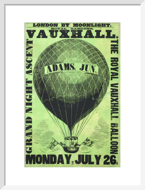 Vauxhall Gardens poster 1858