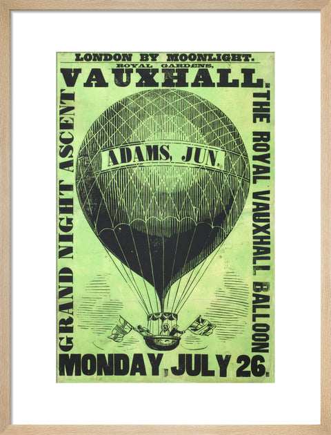 Vauxhall Gardens poster 1858