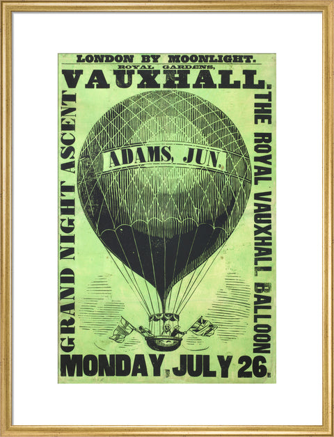 Vauxhall Gardens poster 1858