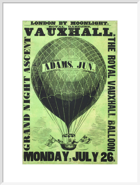 Vauxhall Gardens poster 1858