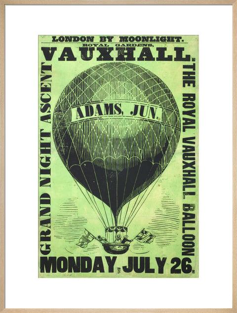 Vauxhall Gardens poster 1858