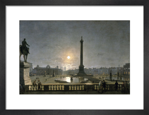 Northumberland House & Whitehall from the North Side of Trafalgar Square by Moonlight 1861-1867