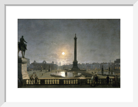 Northumberland House & Whitehall from the North Side of Trafalgar Square by Moonlight 1861-1867