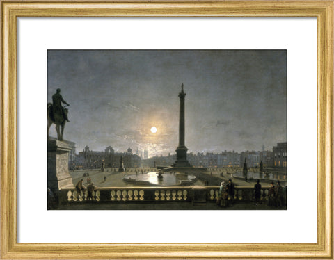 Northumberland House & Whitehall from the North Side of Trafalgar Square by Moonlight 1861-1867