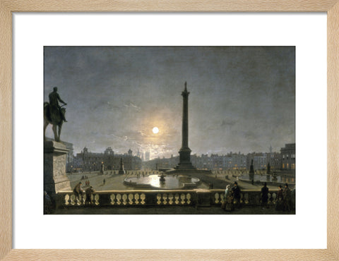 Northumberland House & Whitehall from the North Side of Trafalgar Square by Moonlight 1861-1867