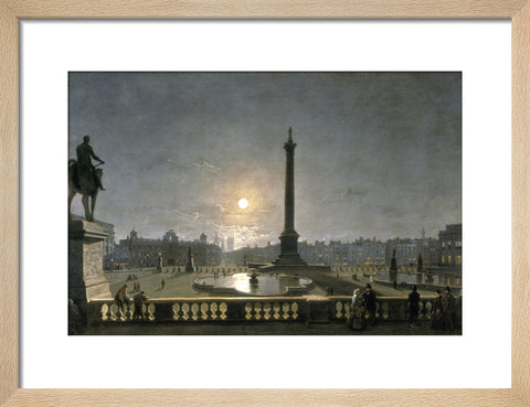 Northumberland House & Whitehall from the North Side of Trafalgar Square by Moonlight 1861-1867