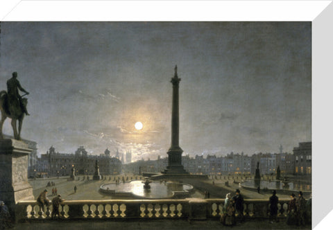 Northumberland House & Whitehall from the North Side of Trafalgar Square by Moonlight 1861-1867