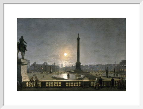 Northumberland House & Whitehall from the North Side of Trafalgar Square by Moonlight 1861-1867