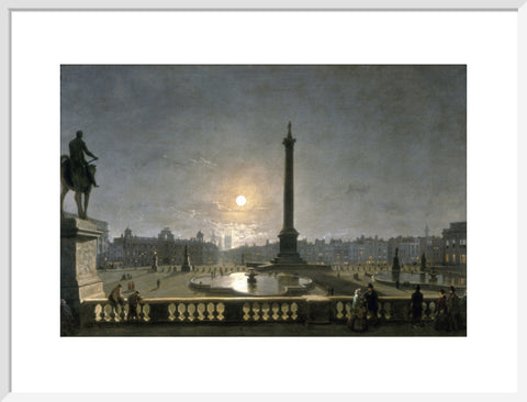 Northumberland House & Whitehall from the North Side of Trafalgar Square by Moonlight 1861-1867