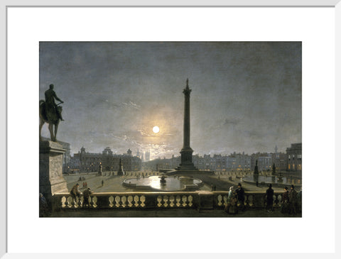 Northumberland House & Whitehall from the North Side of Trafalgar Square by Moonlight 1861-1867