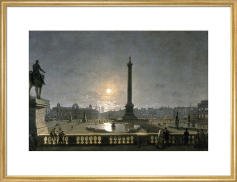 Northumberland House & Whitehall from the North Side of Trafalgar Square by Moonlight 1861-1867