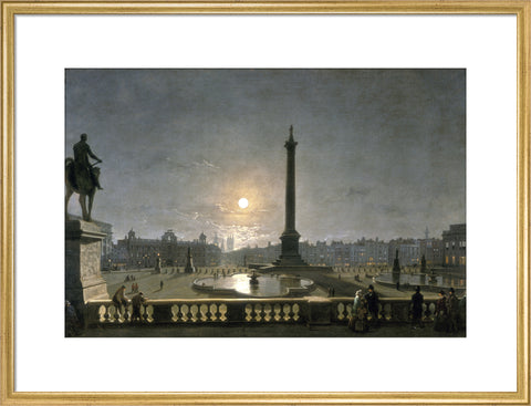 Northumberland House & Whitehall from the North Side of Trafalgar Square by Moonlight 1861-1867