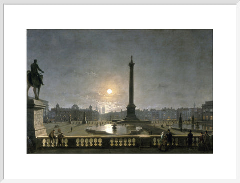 Northumberland House & Whitehall from the North Side of Trafalgar Square by Moonlight 1861-1867