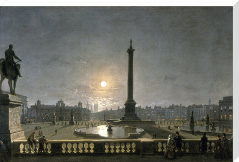 Northumberland House & Whitehall from the North Side of Trafalgar Square by Moonlight 1861-1867