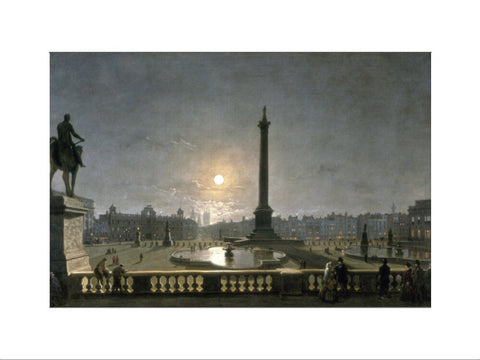 Northumberland House & Whitehall from the North Side of Trafalgar Square by Moonlight 1861-1867