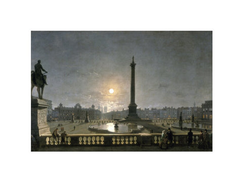 Northumberland House & Whitehall from the North Side of Trafalgar Square by Moonlight 1861-1867