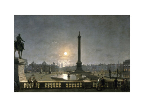 Northumberland House & Whitehall from the North Side of Trafalgar Square by Moonlight 1861-1867