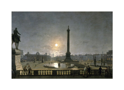 Northumberland House & Whitehall from the North Side of Trafalgar Square by Moonlight 1861-1867