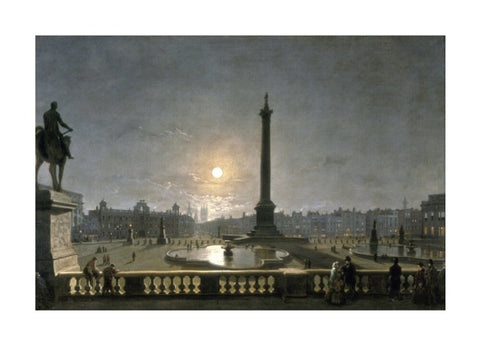 Northumberland House & Whitehall from the North Side of Trafalgar Square by Moonlight 1861-1867