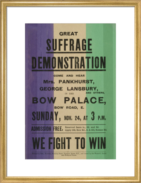 Suffrage Demonstration c. 1910