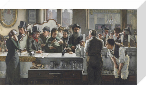 Behind the bar 1882