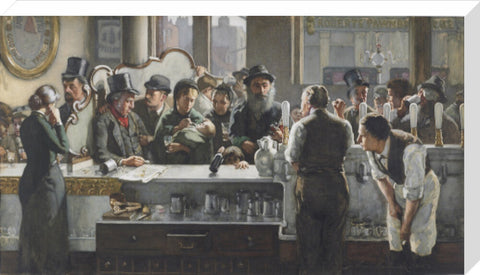 Behind the bar 1882