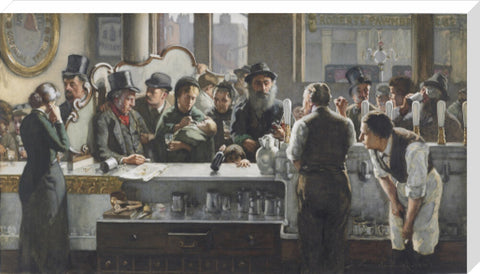 Behind the bar 1882