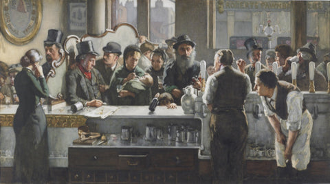 Behind the bar 1882