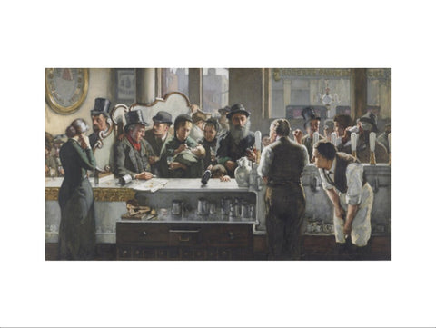 Behind the bar 1882