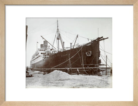 Cunard ship Alaunia in Royal Albert Dock 20th century