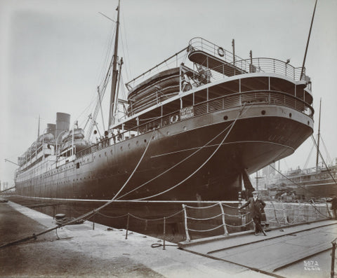 Cunard's SS Alaunia Royal Albert Dock 20th century