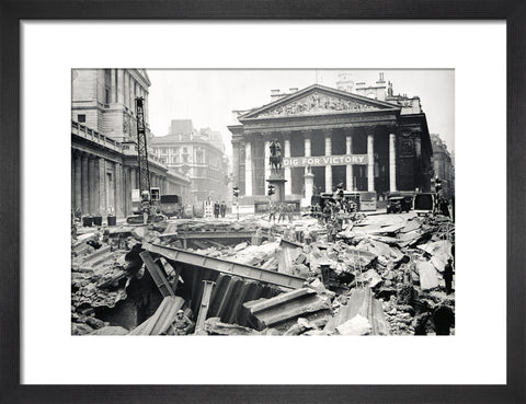 Bomb damage at the Bank Underground Station 1941