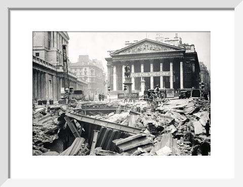 Bomb damage at the Bank Underground Station 1941