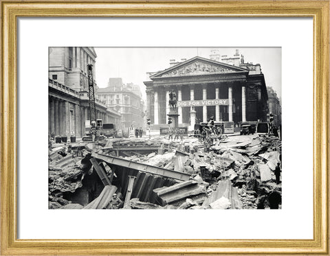 Bomb damage at the Bank Underground Station 1941