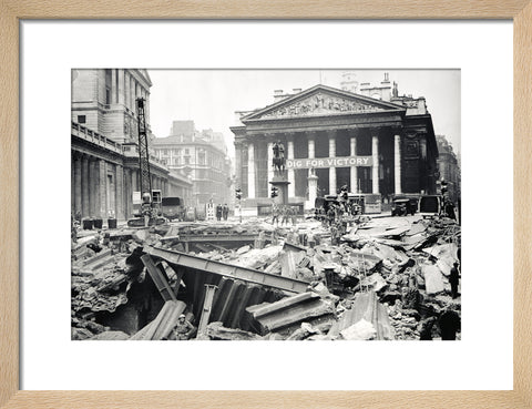 Bomb damage at the Bank Underground Station 1941