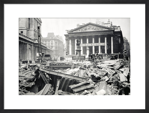 Bomb damage at the Bank Underground Station 1941
