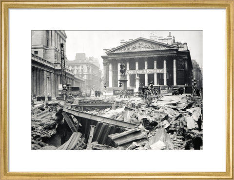 Bomb damage at the Bank Underground Station 1941