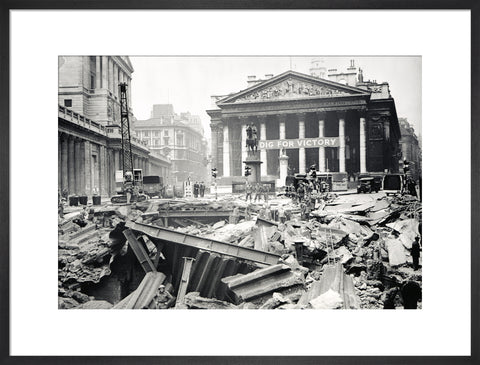 Bomb damage at the Bank Underground Station 1941