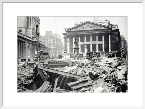 Bomb damage at the Bank Underground Station 1941
