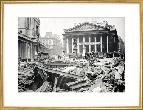 Bomb damage at the Bank Underground Station 1941