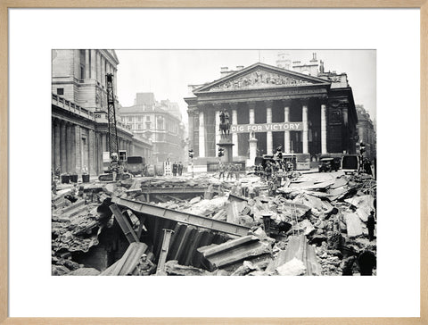 Bomb damage at the Bank Underground Station 1941